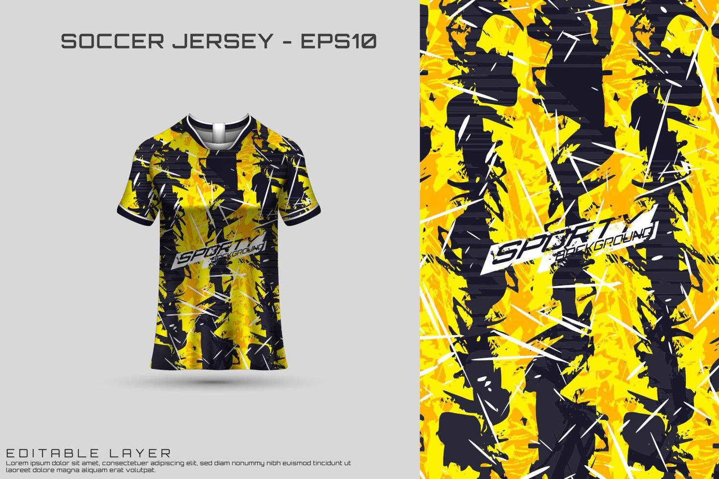 Sports jersey and t-shirt template sports jersey design vector. Sports design for football, racing, gaming jersey. Vector. vector