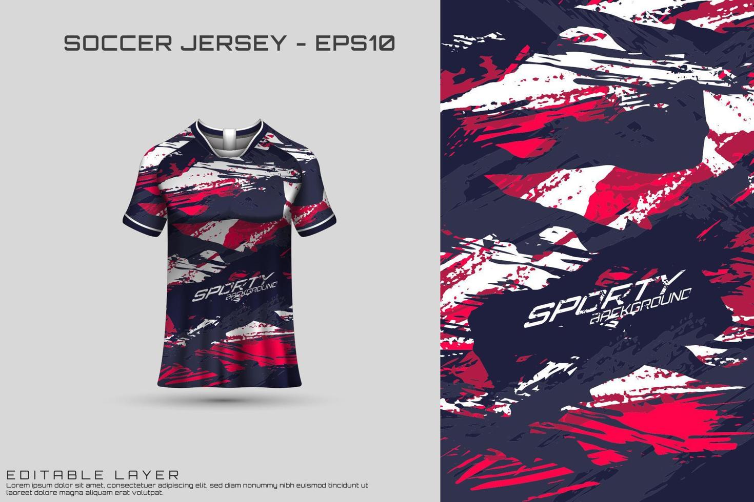 Sports jersey and t-shirt template sports jersey design vector. Sports design for football, racing, gaming jersey. Vector. vector