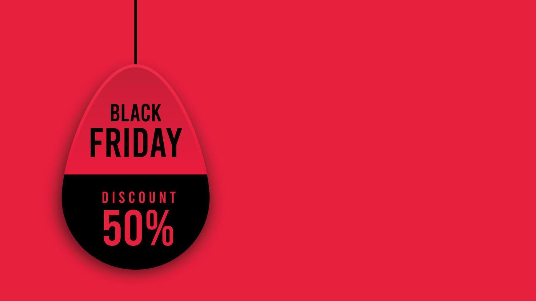 black friday special sale banner template vector