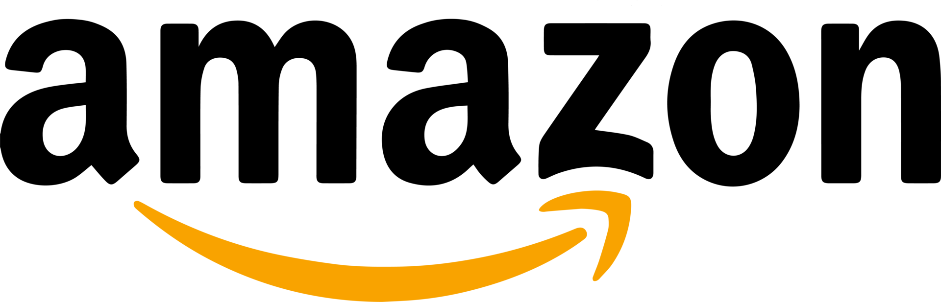 ilustración del logotipo de amazon. icono popular de compras en línea. png