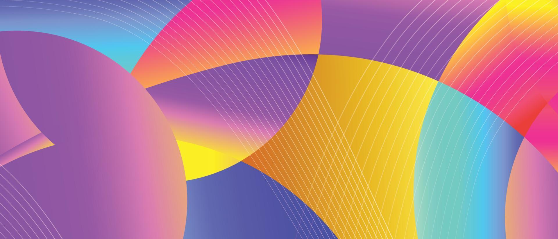 Ilustración de vector de fondo de banner colorido abstracto