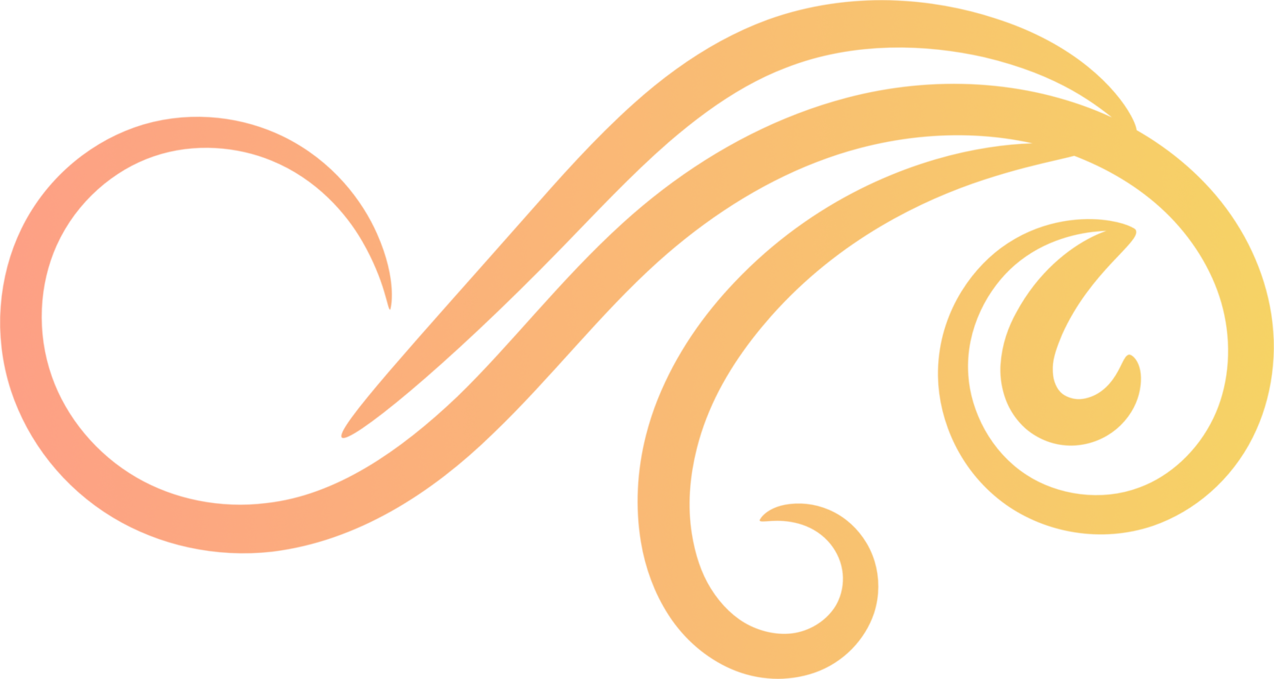 Calligraphic swirl border png