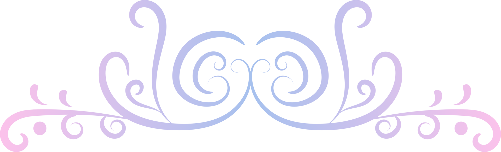 bordure de tourbillon calligraphique png