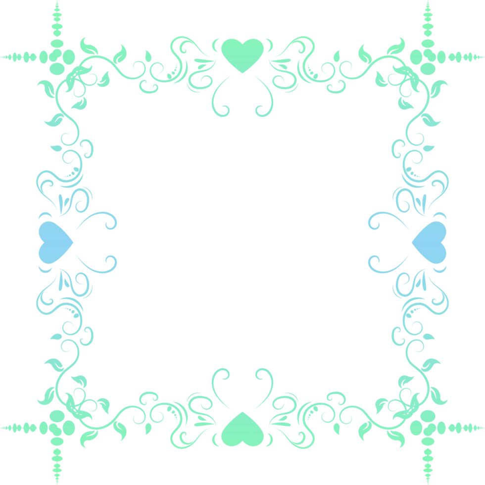 Vintage divider border element png