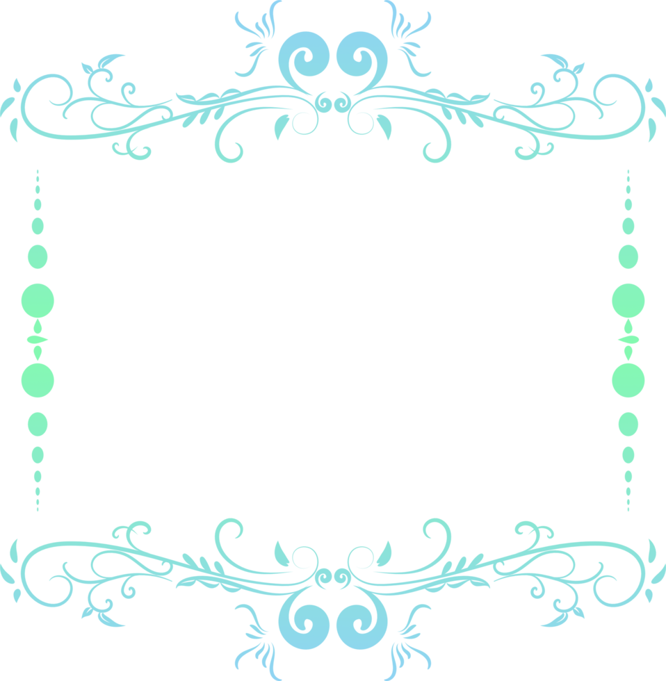 Vintage divider border element png