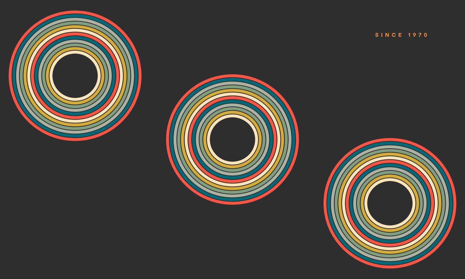 diseño de patrón retro en estilo abstracto con líneas coloridas. ilustración vectorial vector