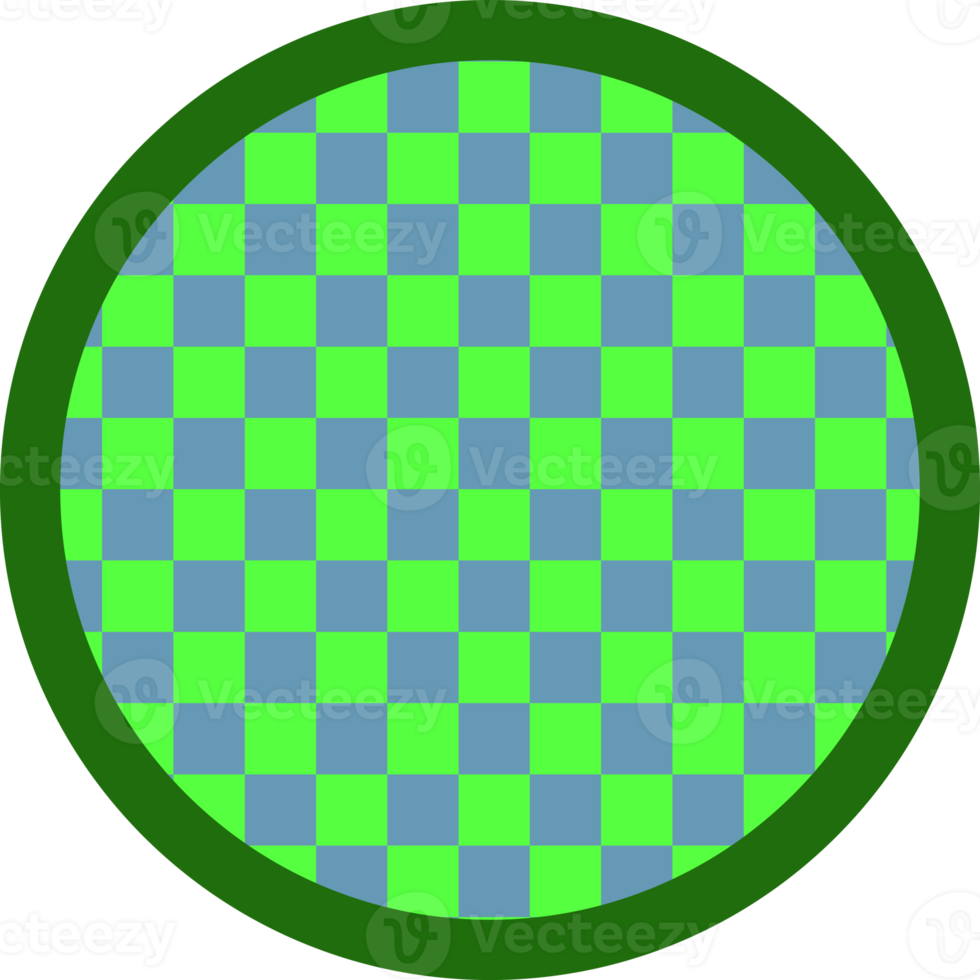 söt färgrik runda form schackbräde, dam, gingham dekoration png