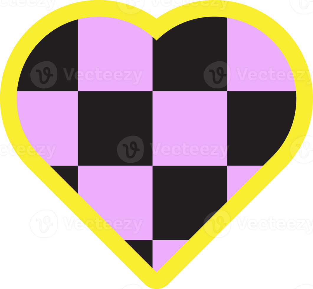 cute heart shape checkerboard, checkers, gingham, plaid, tartan decoration png