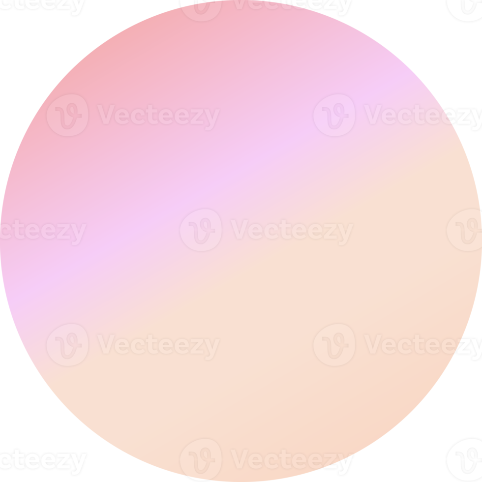 colorful gradient round shape circle decoration png