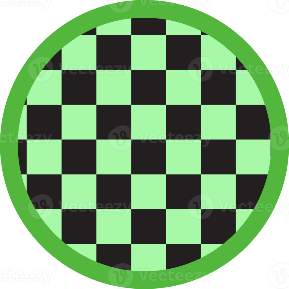 cute colorful round shape checkerboard, checkers, gingham decoration png