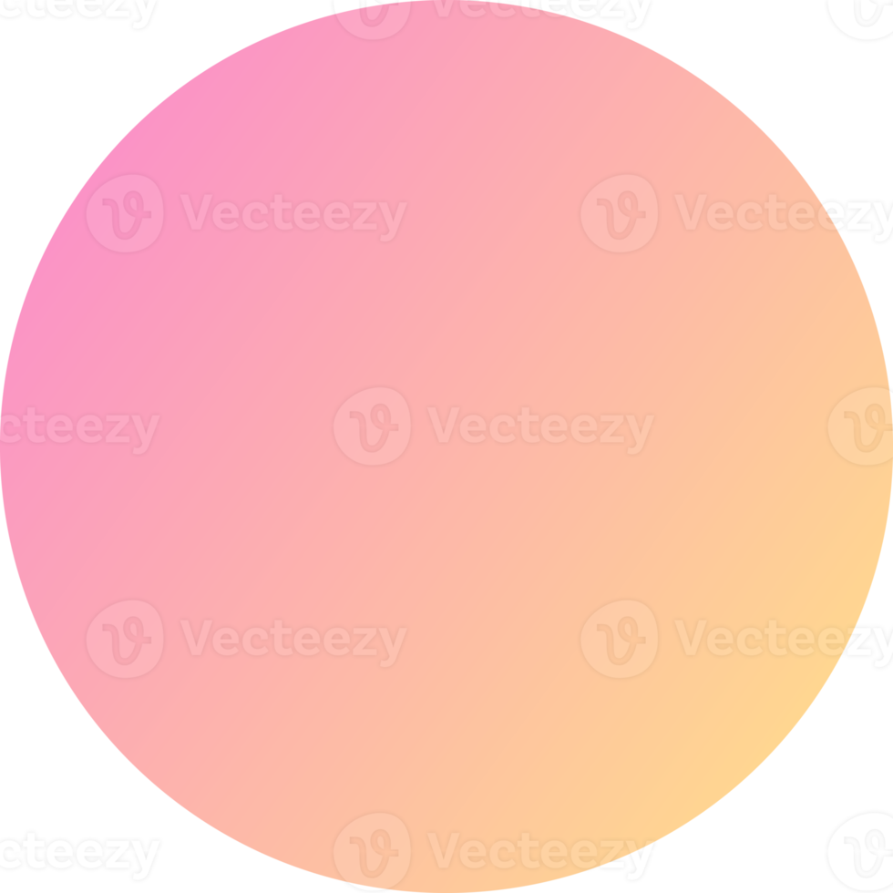 colorful gradient round shape circle decoration png