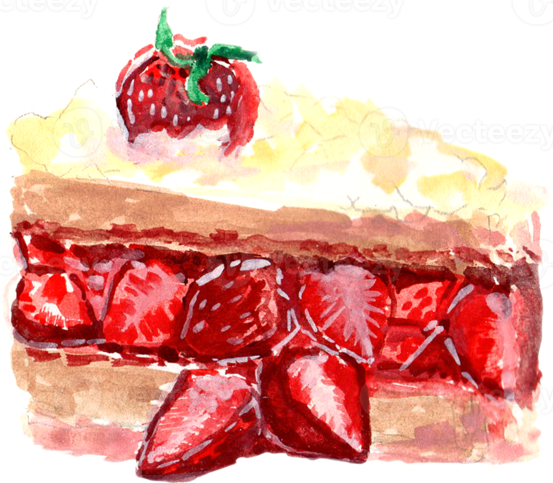 watercolor cake and pastry png
