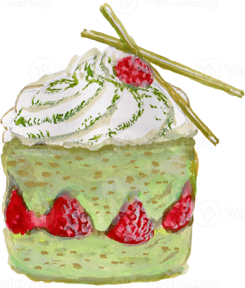 watercolor cake and pastry png