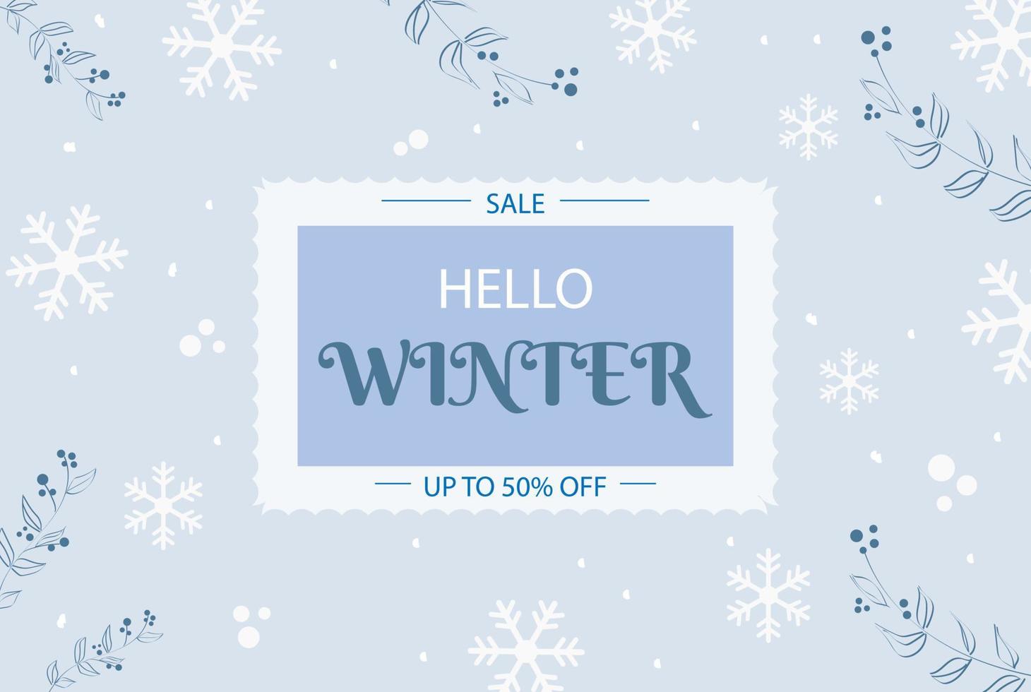 Winter sale 3 vector