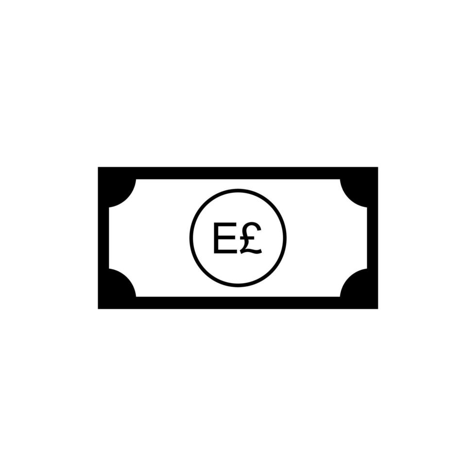 Egypt Currency Icon Symbol, Egyptian Pound, EGP. Vector Illustration