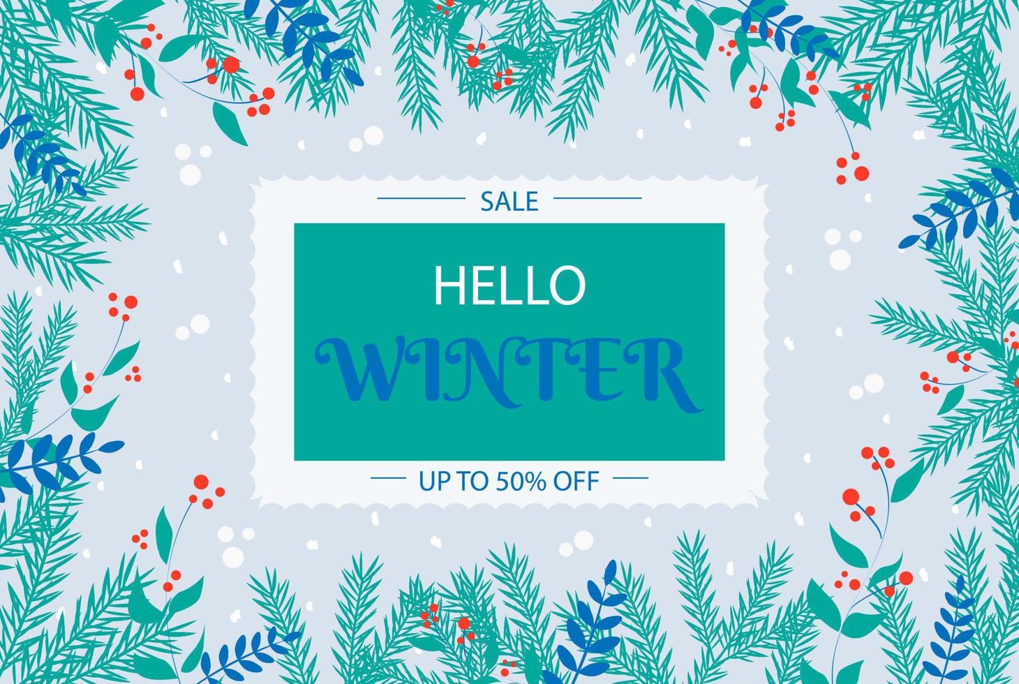 Winter sale 4 vector