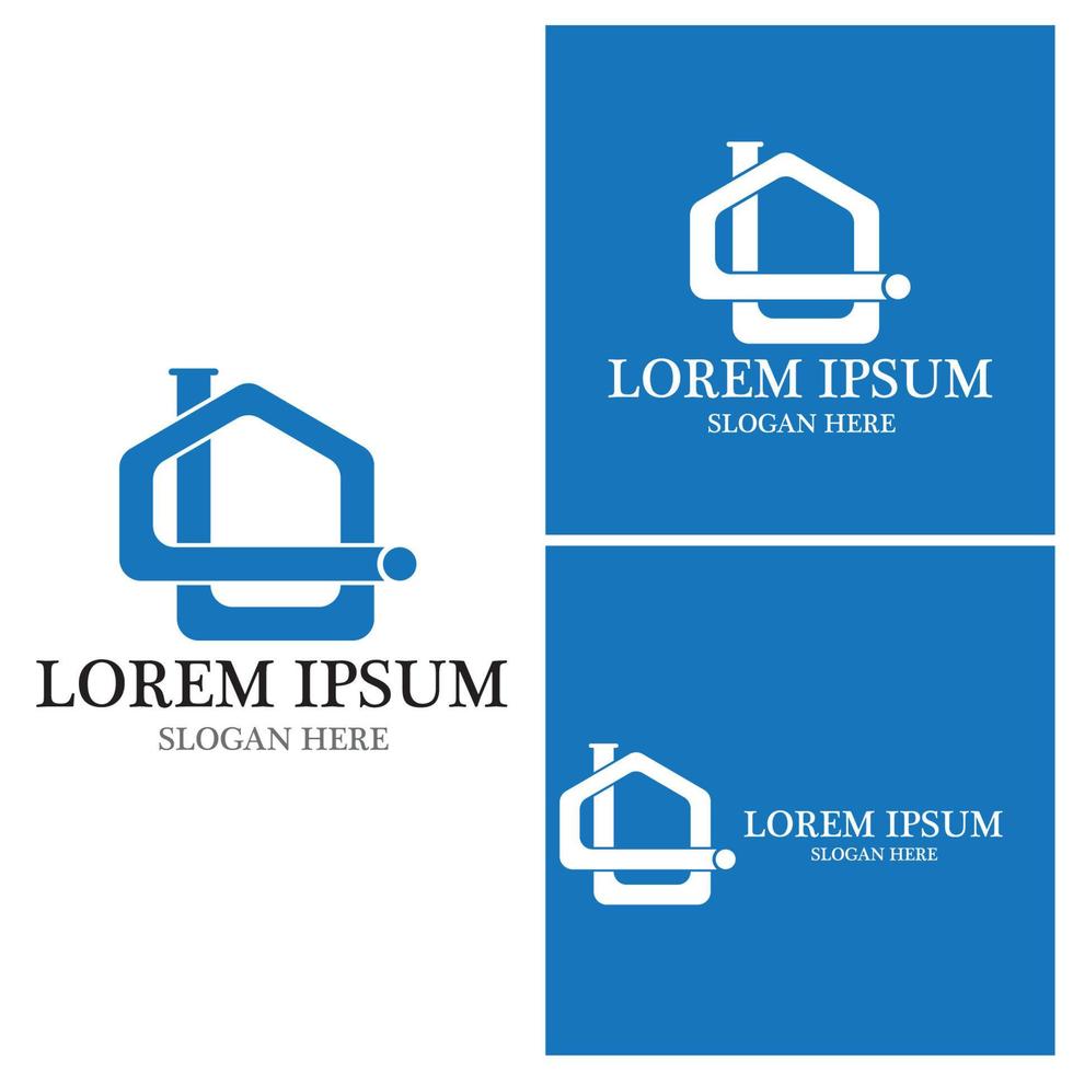 Plumbing service Icon and symbol vector template