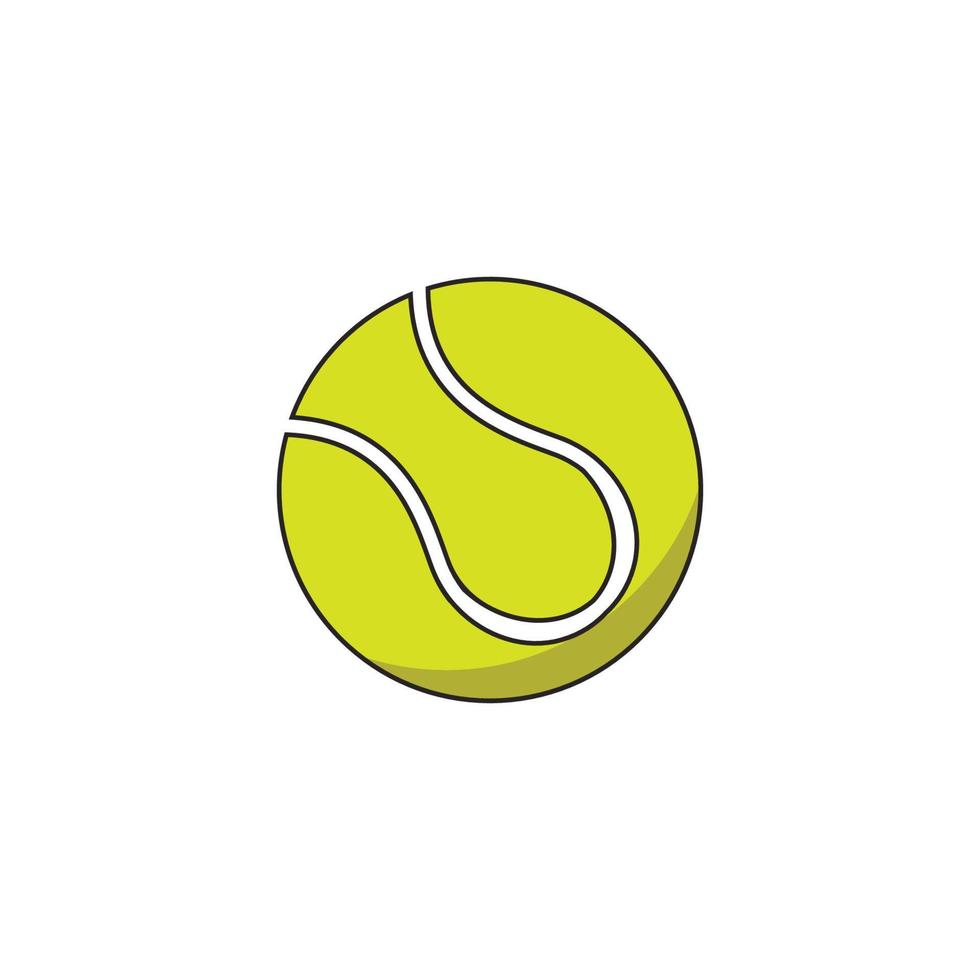 tennis ball icon vector
