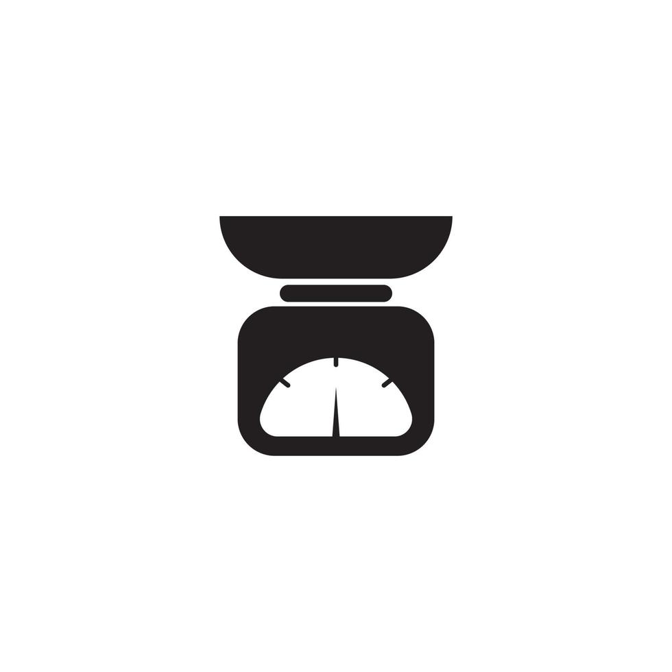 weighing vector icon