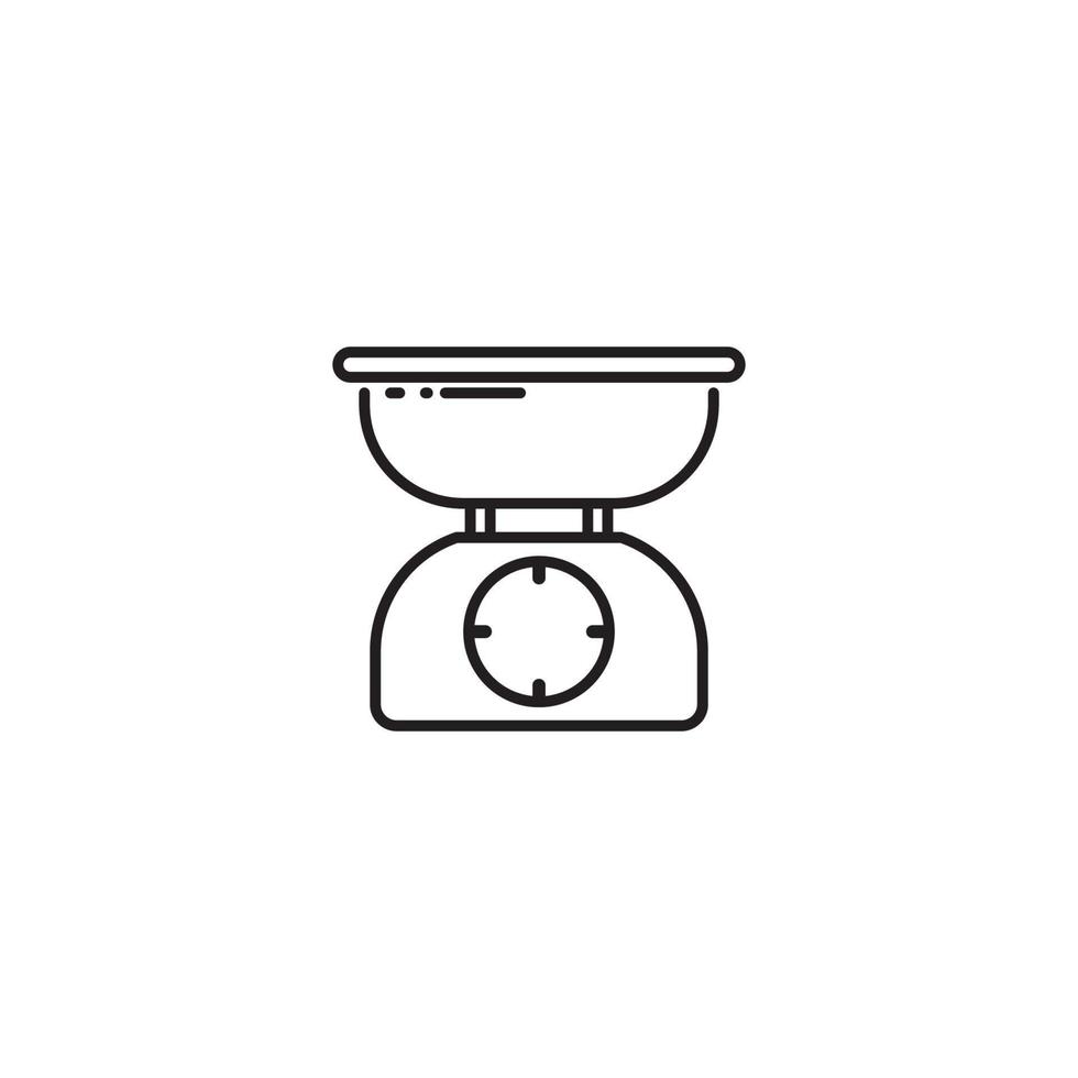 weighing vector icon