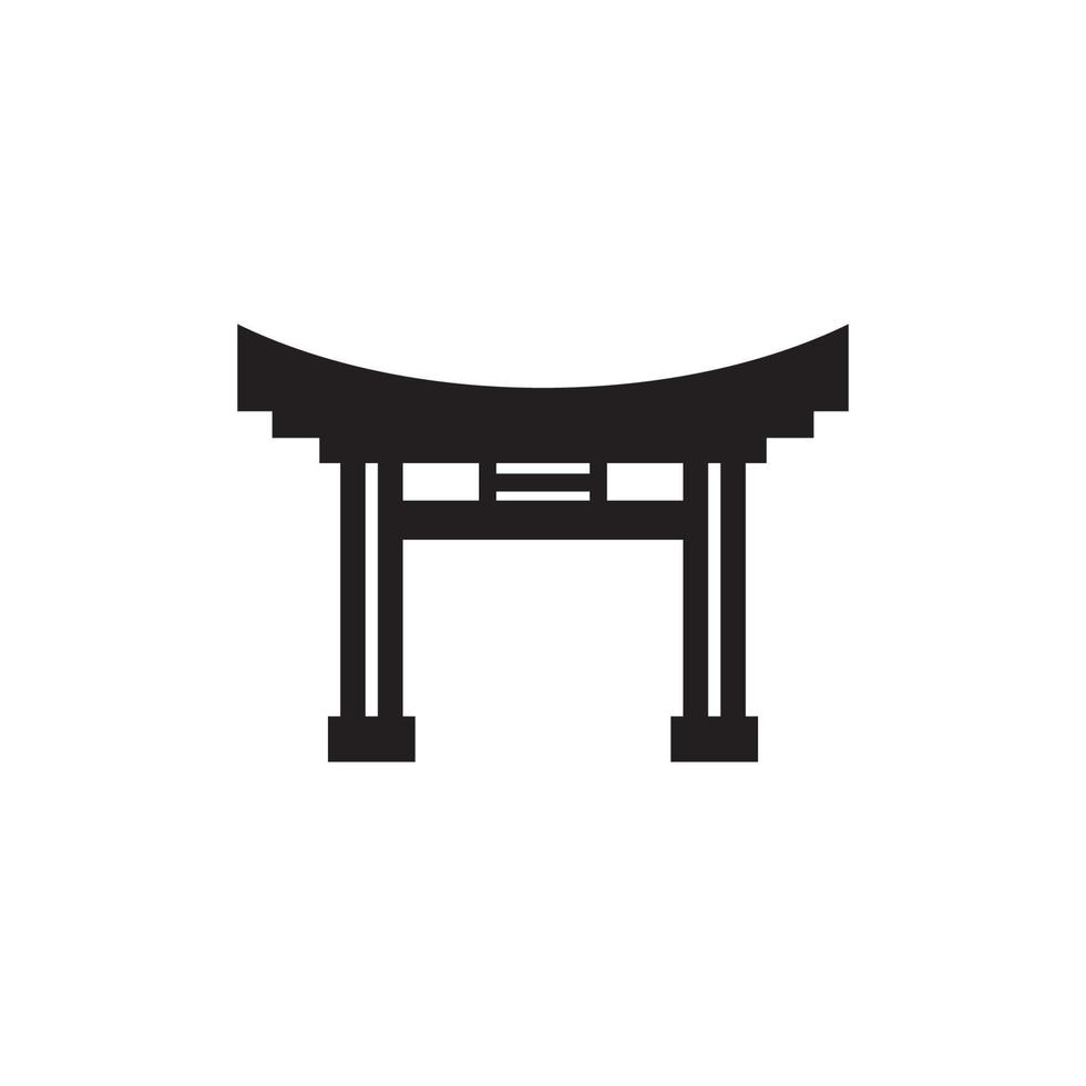 torii gate Icon vector