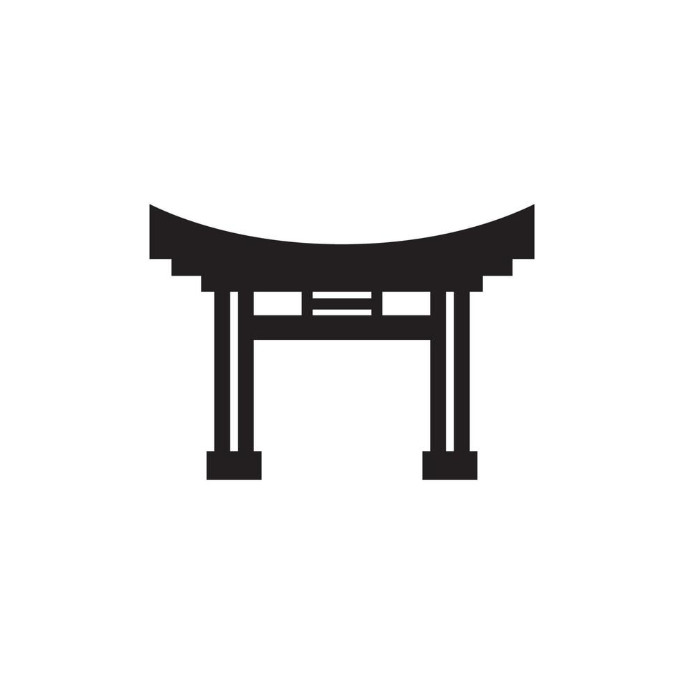 torii gate Icon vector