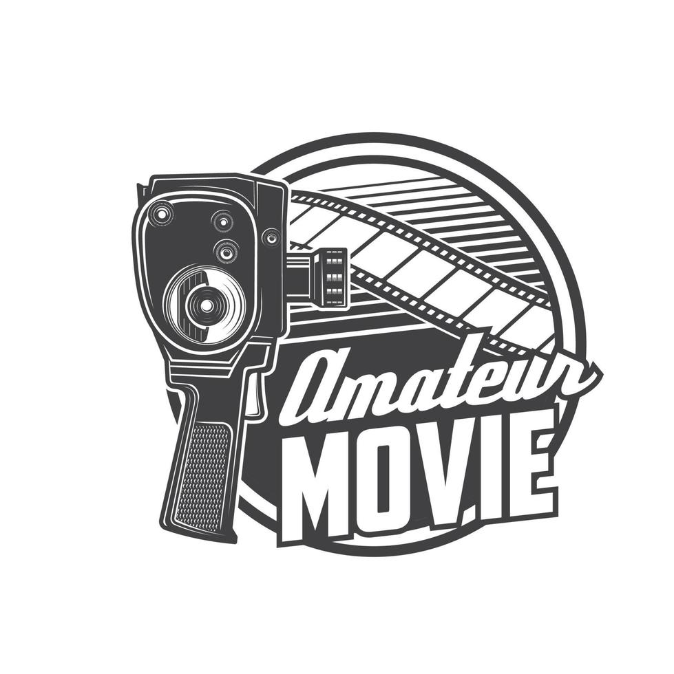 Vintage movie camera, camcorder, film reel icon 12683162 Vector Art at  Vecteezy