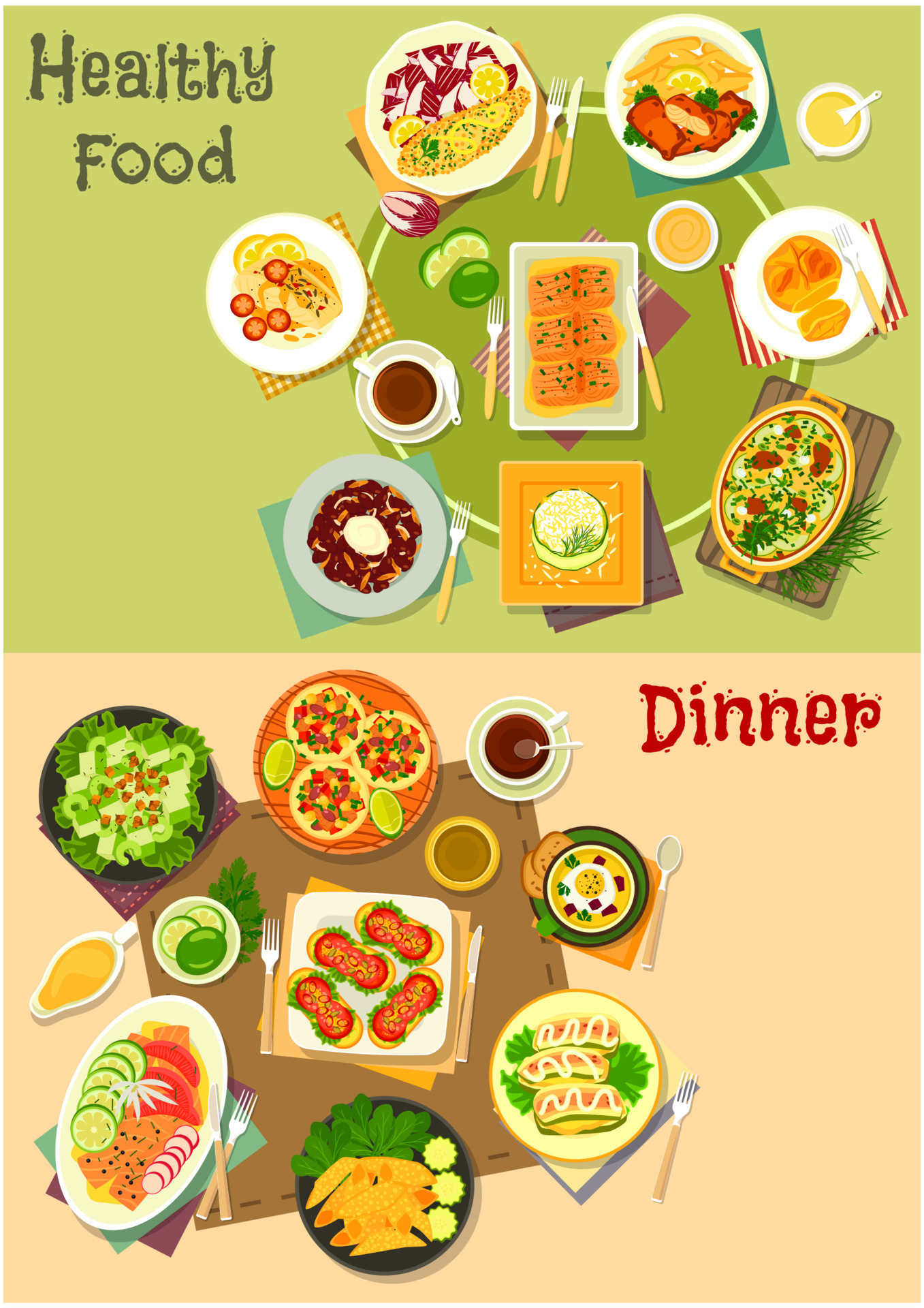 Main Dinner Dishes With Appetizers Icon Set 12683205 Vector Art At Vecteezy main-dinner-dishes-with-appetizers-icon-set-12683205-vector-art-at-vecteezy