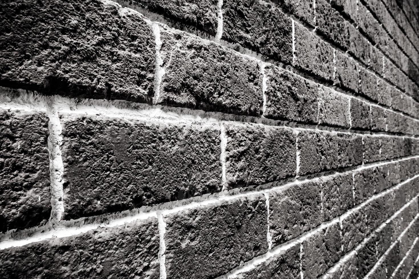 Wall made from Red solid bricks photo