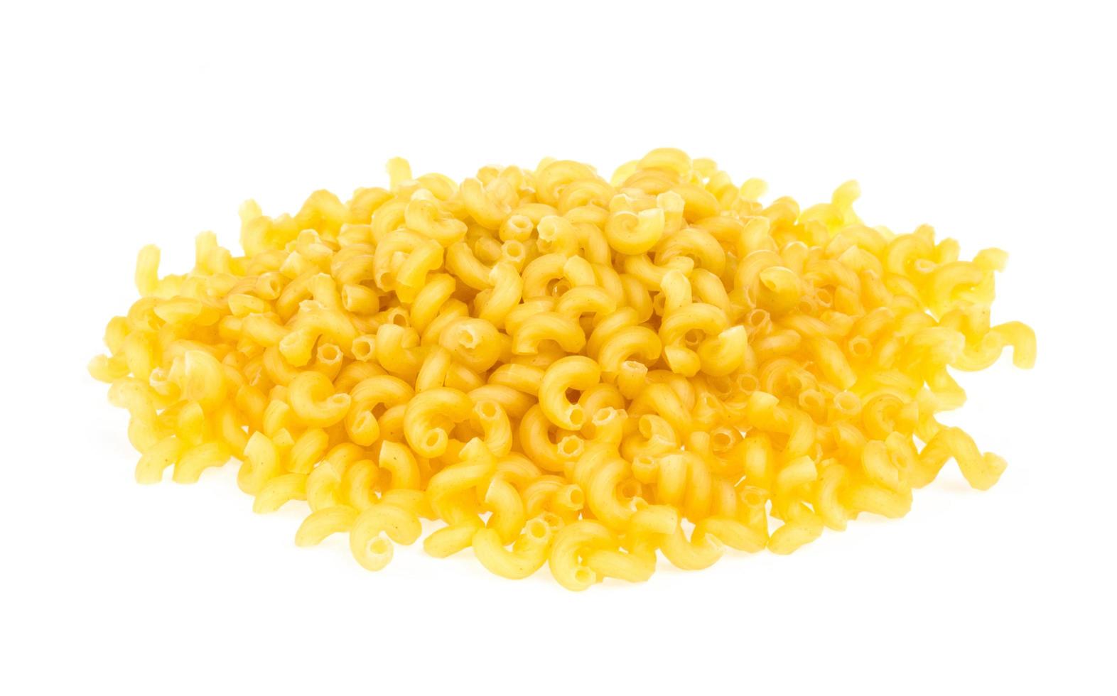 italian pasta macaroni isolated on white background photo