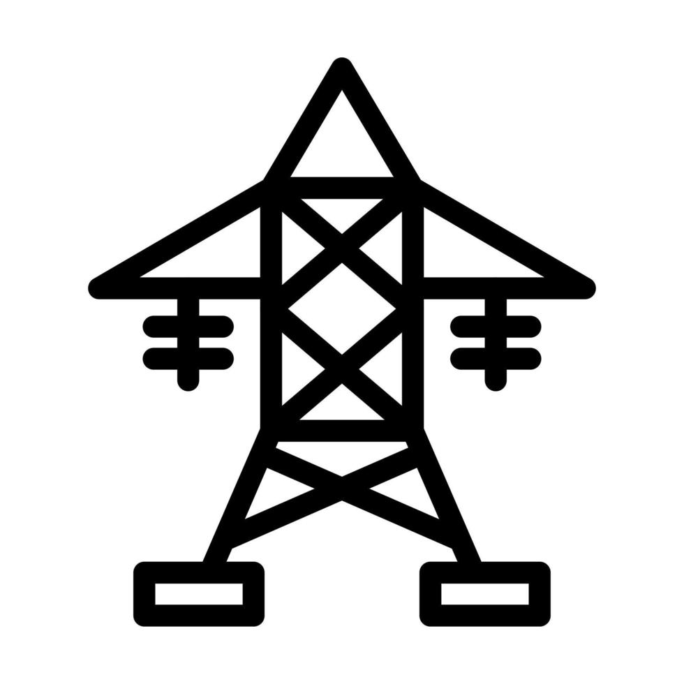 Electric Pole Icon Design vector