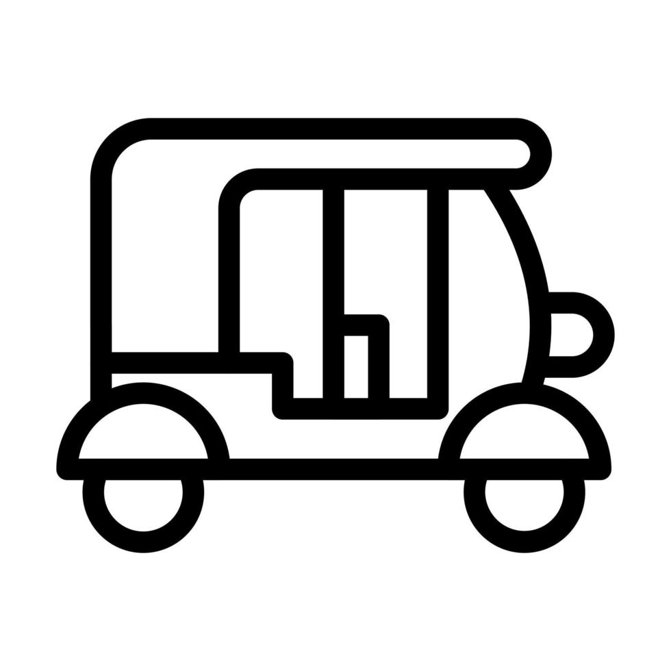 Rickshaw Icon Design vector