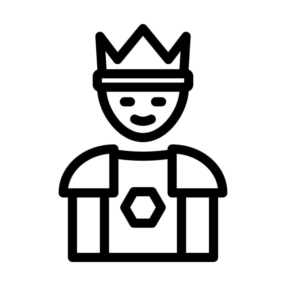 Prince Icon Design vector