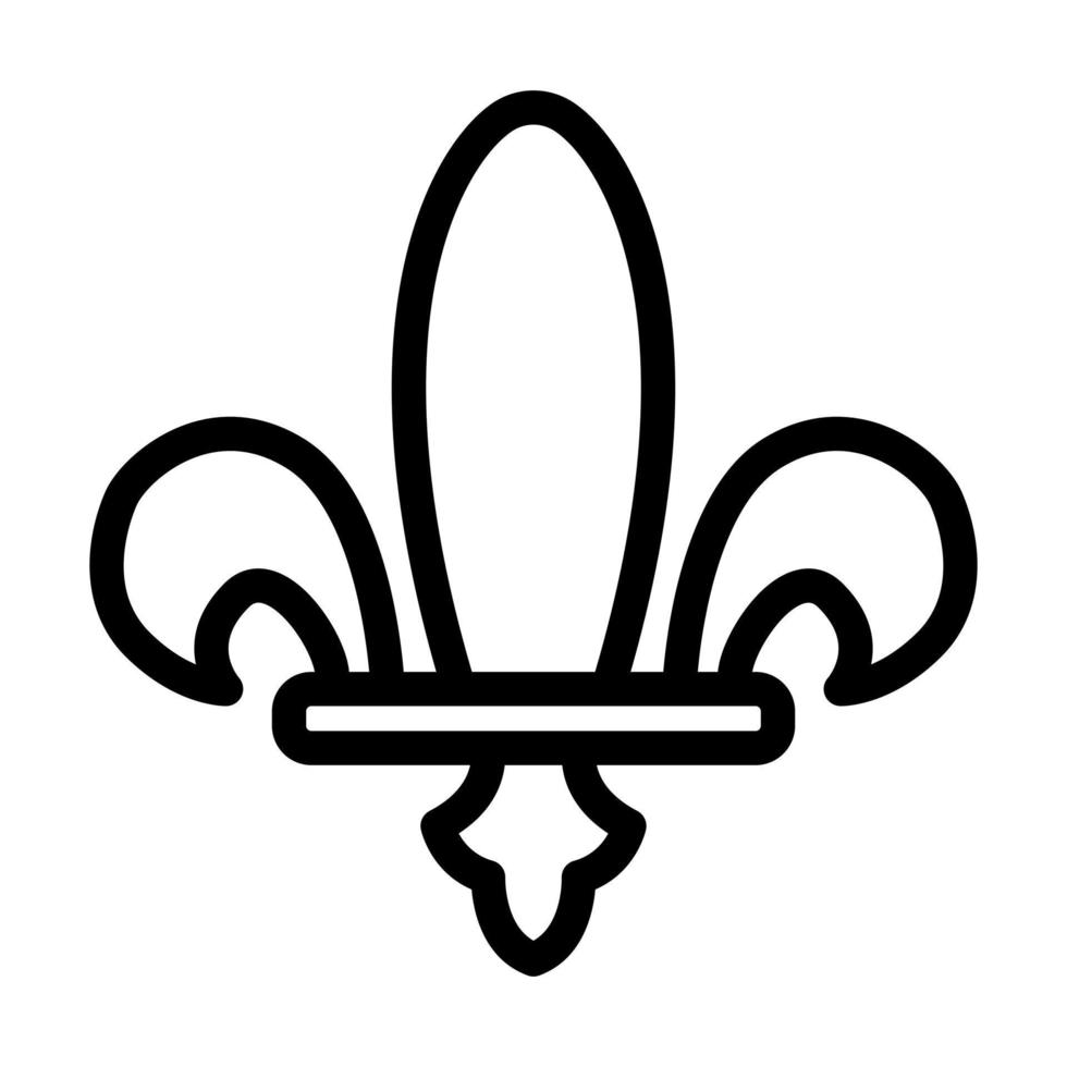 Fleur de lis Icon Design vector