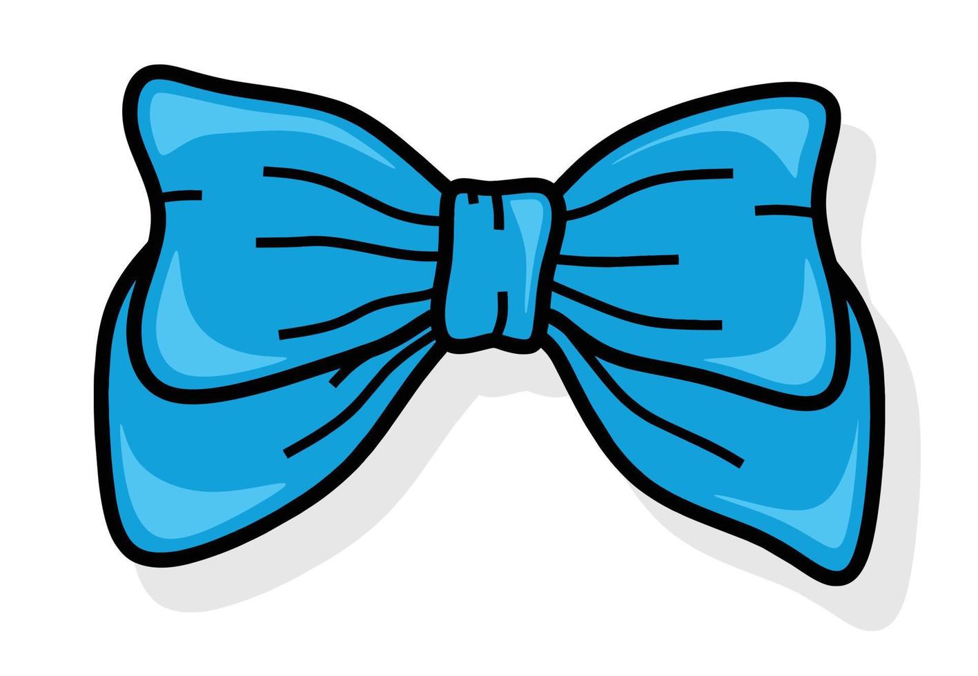 Set of Hand Drawn color Doodle bow. 12687540 Vector Art at Vecteezy