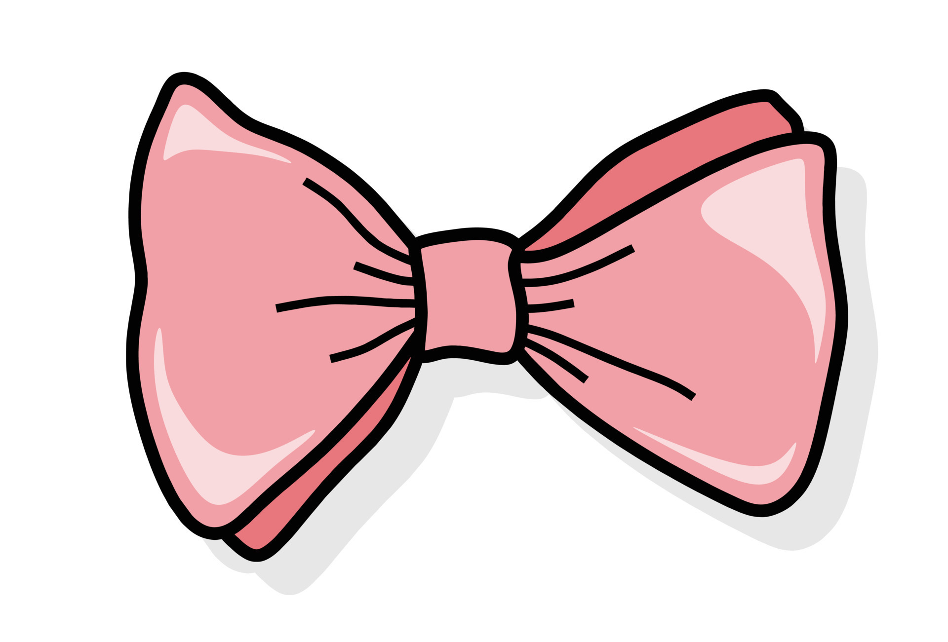 Set of Hand Drawn color Doodle bow. 12687669 Vector Art at Vecteezy