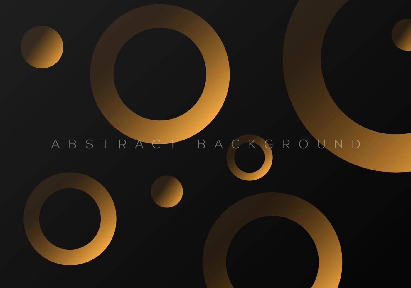 Abstract Background with Black golden Premium Luxury Gradient Geometric Element for Text or Message vector