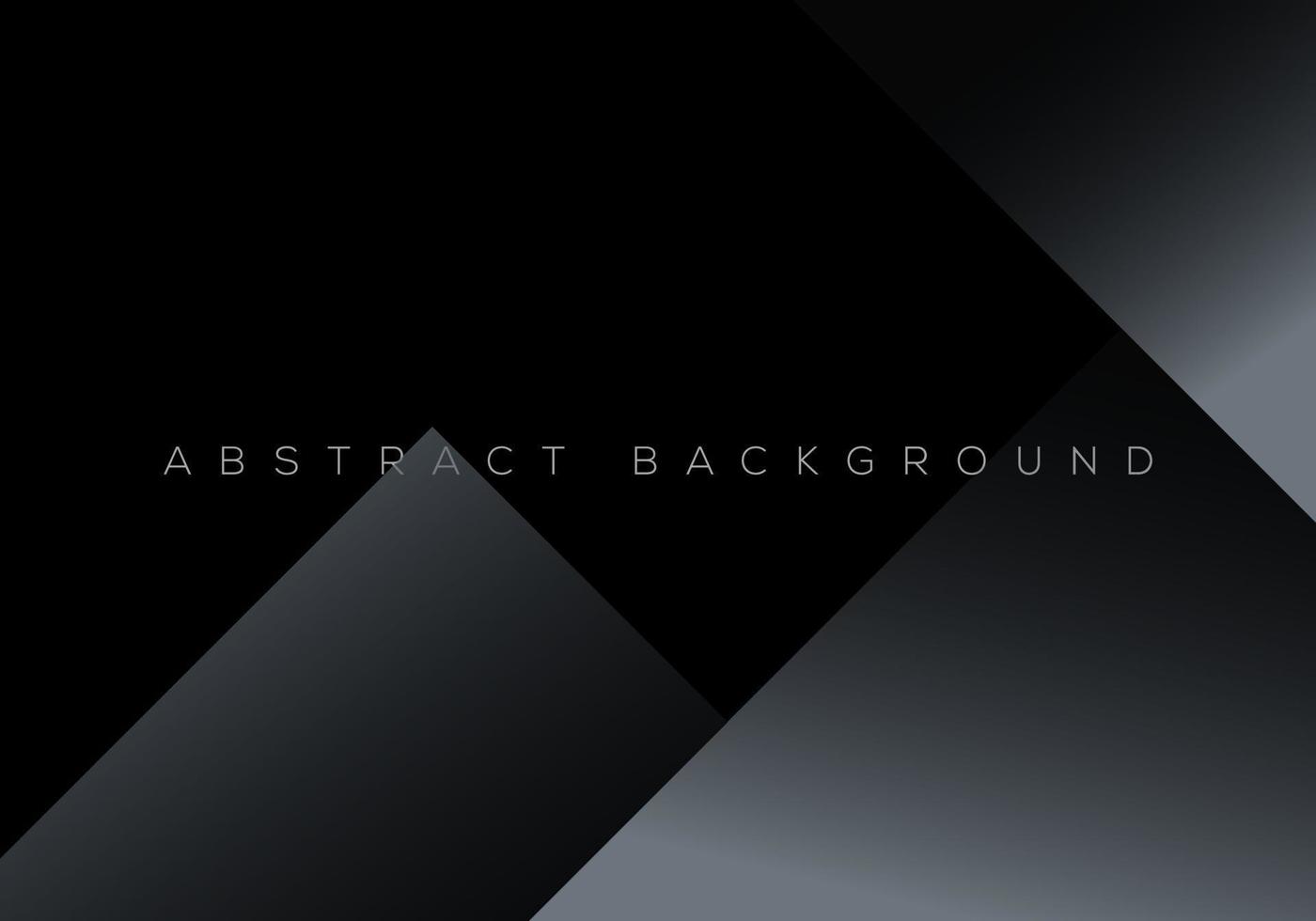 Minimalist Black Premium Abstract Background with Luxury Gradient Geometric Elements vector