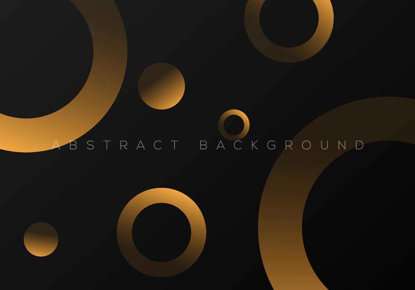 Abstract Background with Black golden Premium Luxury Gradient Geometric Element for Text or Message vector