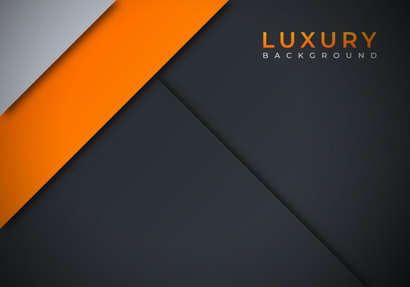 Modern Overlap Dimension Orange Line Bar Background with Copy Space for Text or Message vector