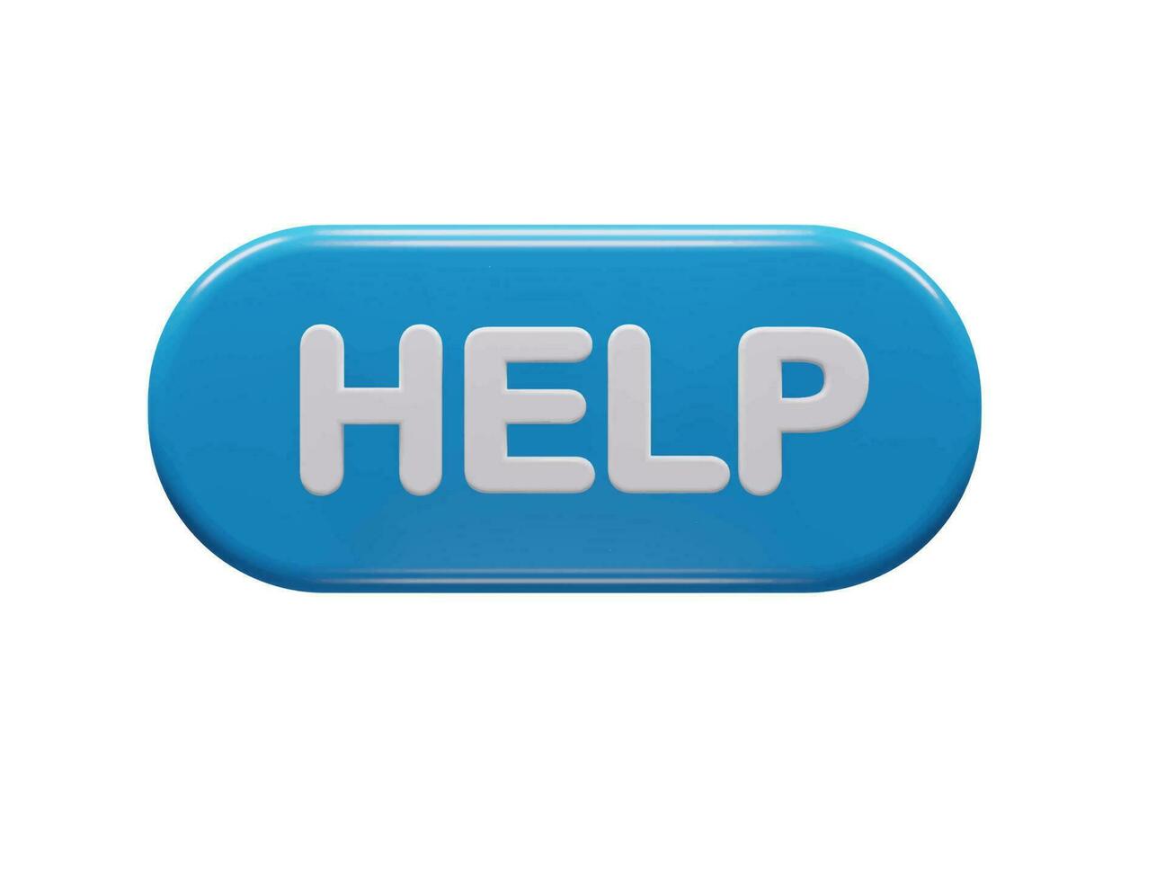 Help  icon 3d element illustration vector