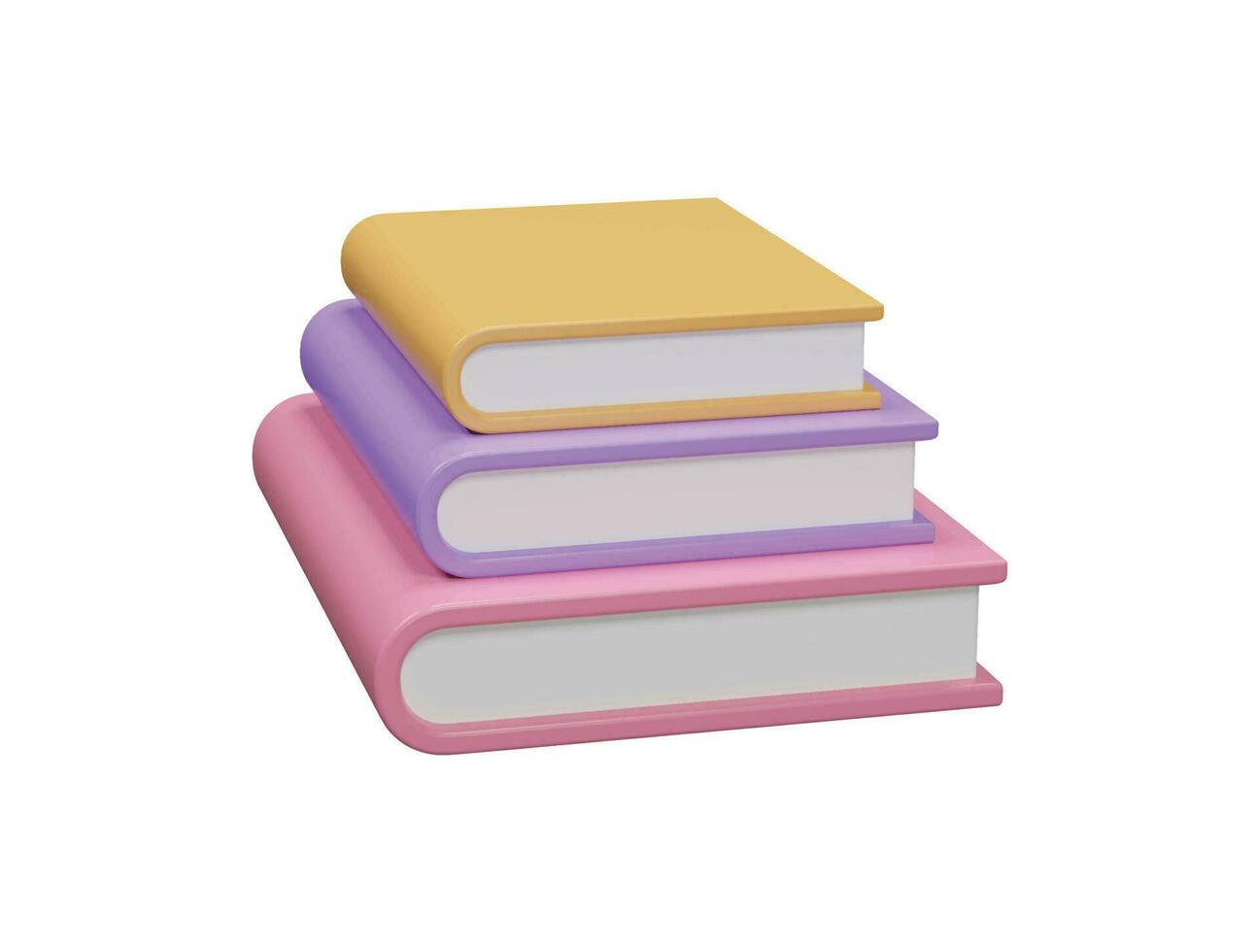 Book icon 3d rendering illustration vector