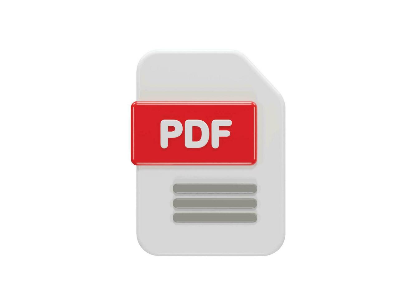 File icon 3d render element vector