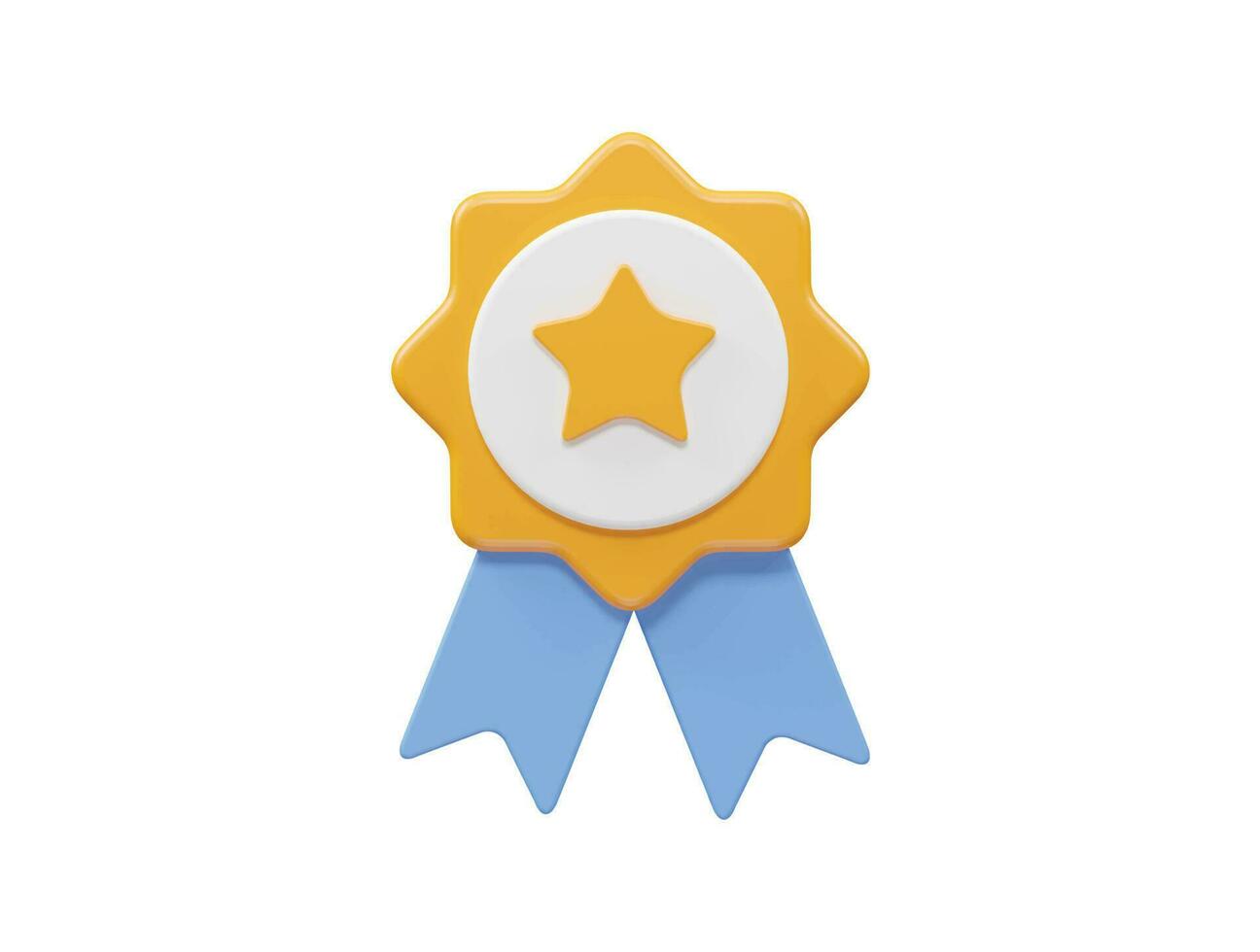 Medal icon 3d element illustration vector