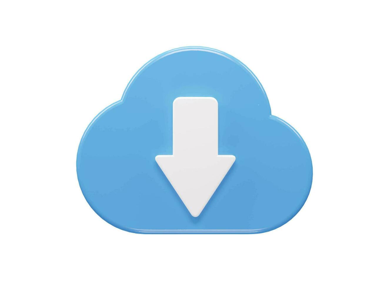 Download icon 3d render vector