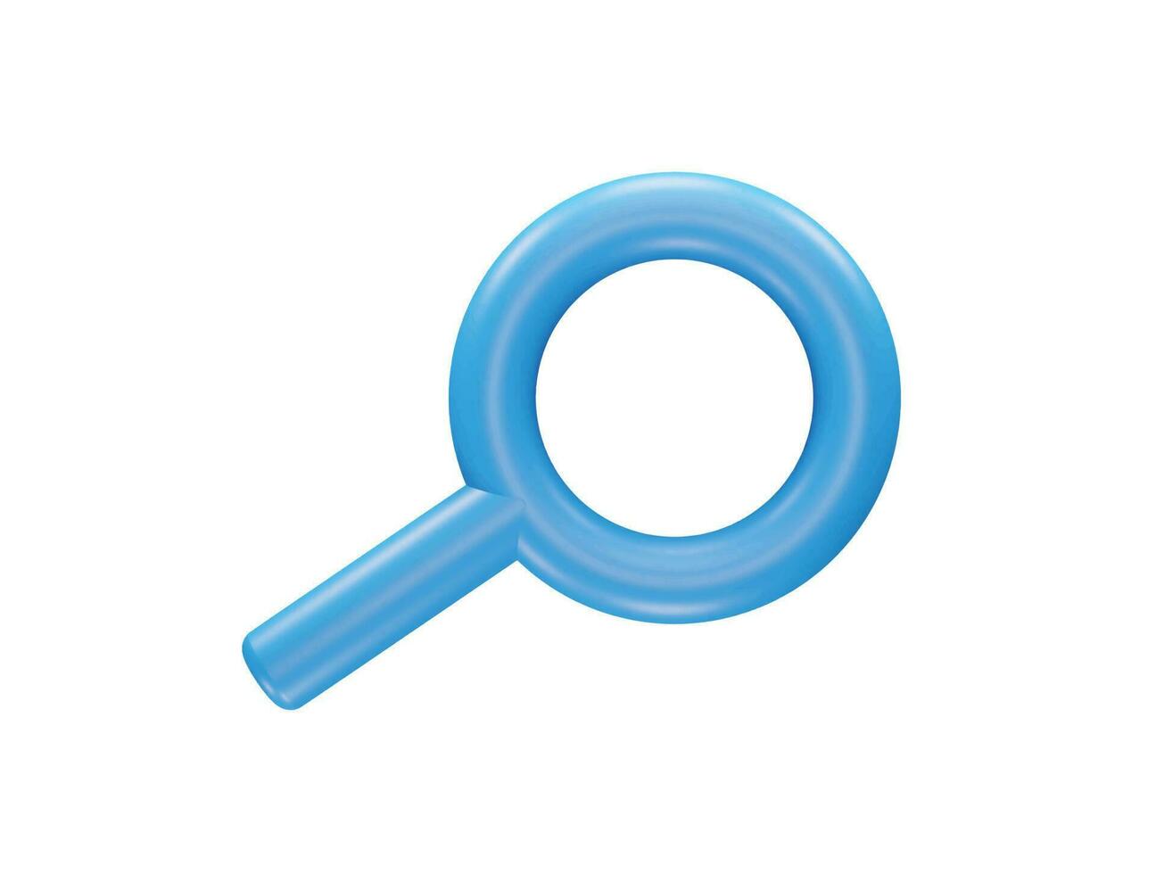 Search icon 3d render element vector