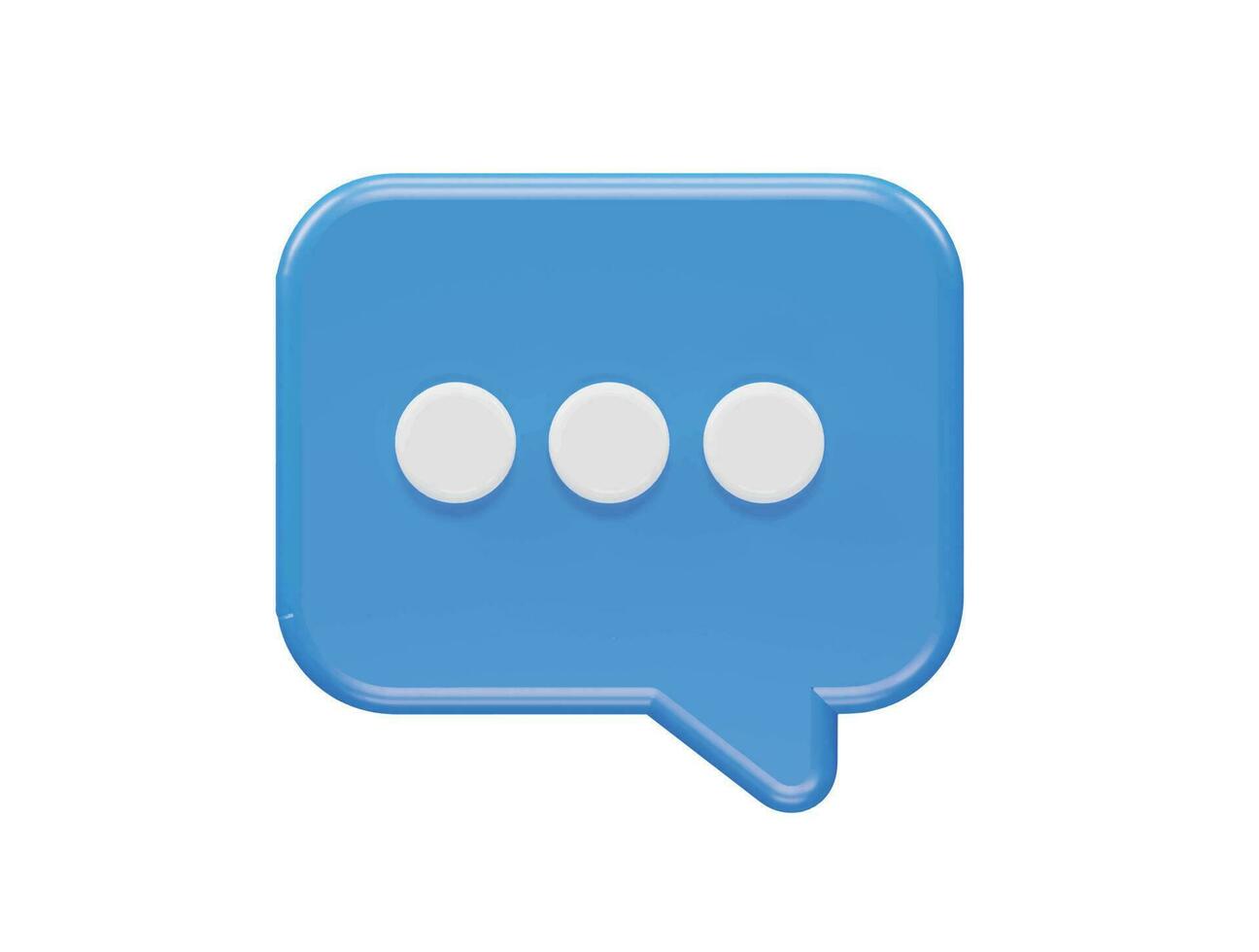 Message icon 3d vector