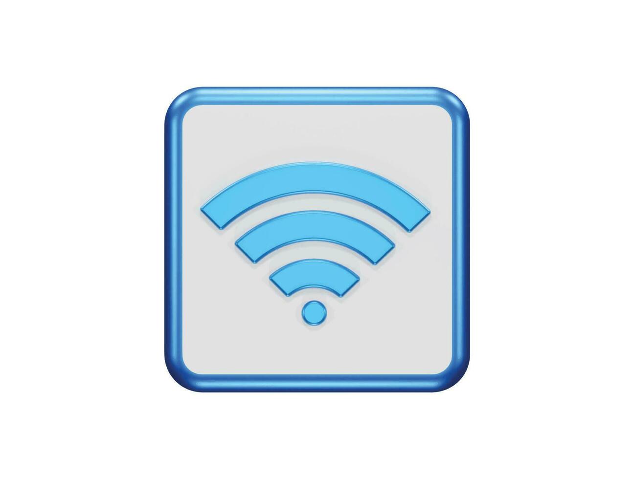 Wifi icon 3d illustration element vector