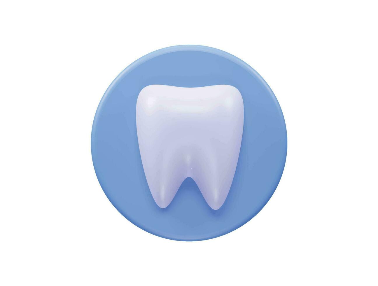 Teeth icon 3d illustration element vector