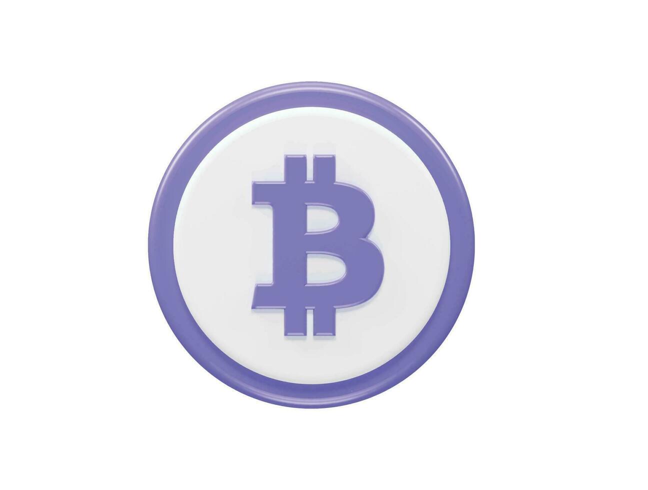 Bitcoin icon element vector